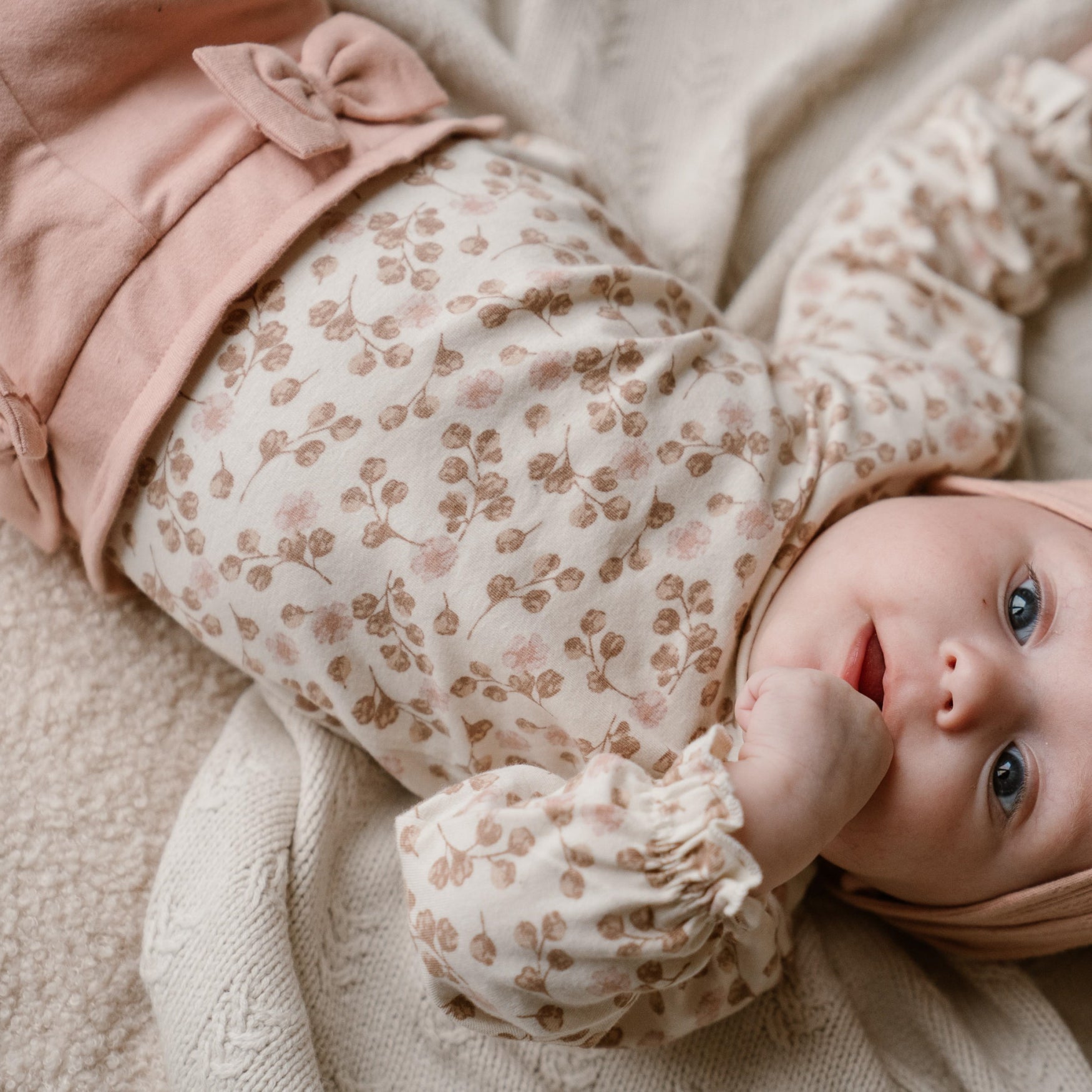 Dirkje "Hose" mit Schleifchen am Bund - Dusty Pink