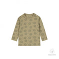 Bild in Galerie-Betrachter laden, Dirkje "T-Shirt langarm" allover Druck - Faded Green

