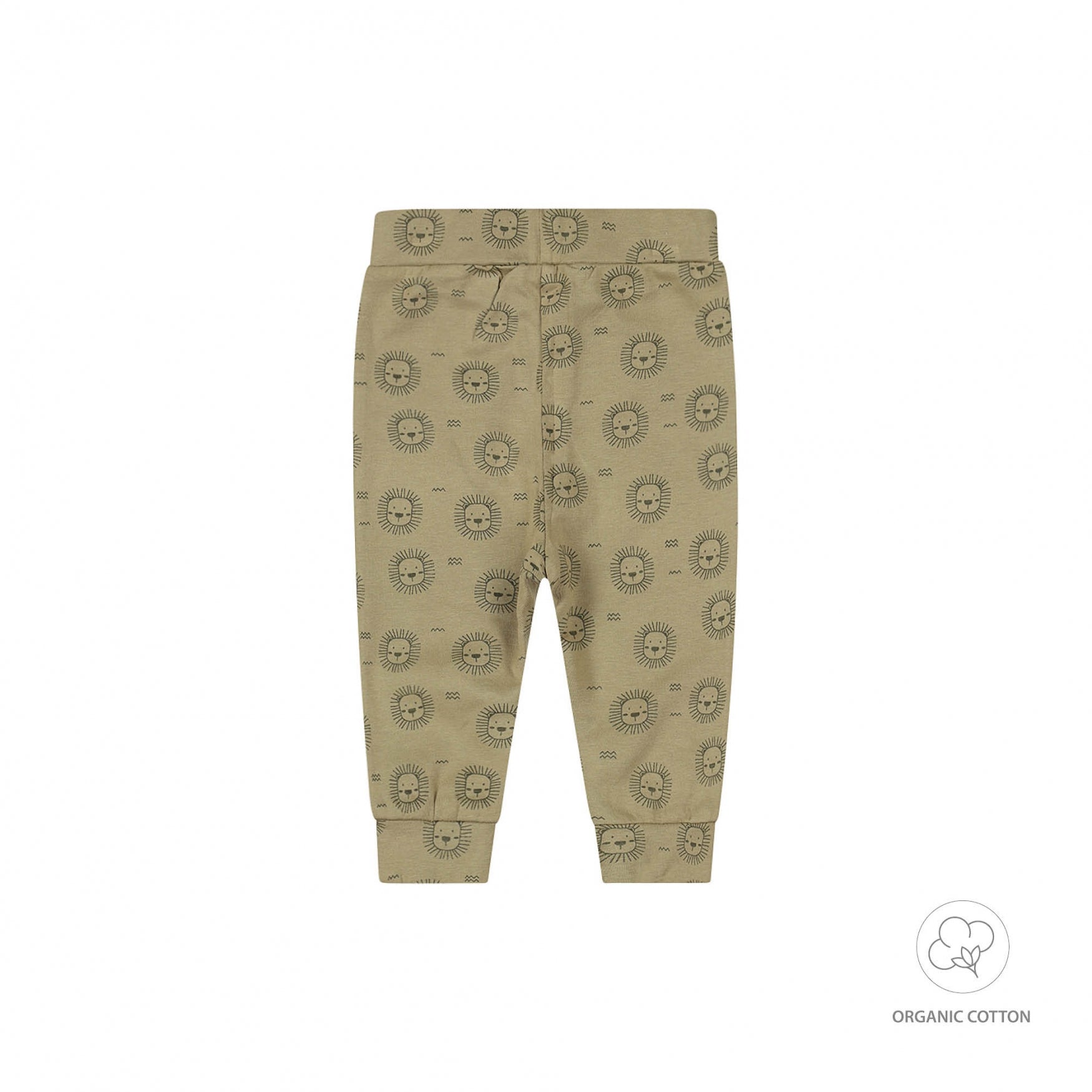 Dirkje "Jogginghose" mit Kordelzug, allover Druck - Faded Green