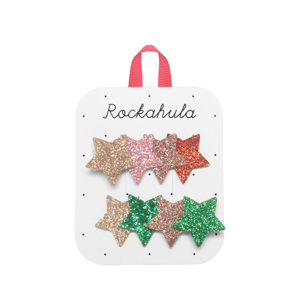 Rockahula Kids "Haarspangen Weihnachtssterne Glitter"