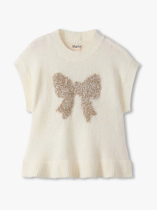Hatley "Gold Bow Everywhere Sweater Vest"