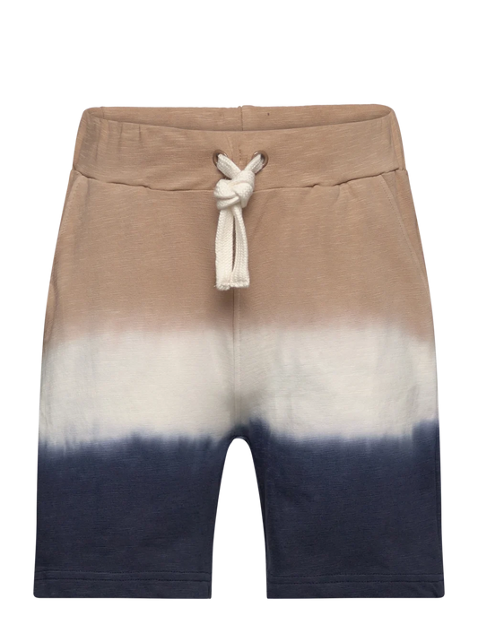 Minymo "Shorts mit Farbverlauf" - blau/weiss/beige