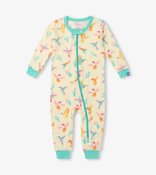 Hatley Frühlingskolibris Bambus-Overall - Afterglow
