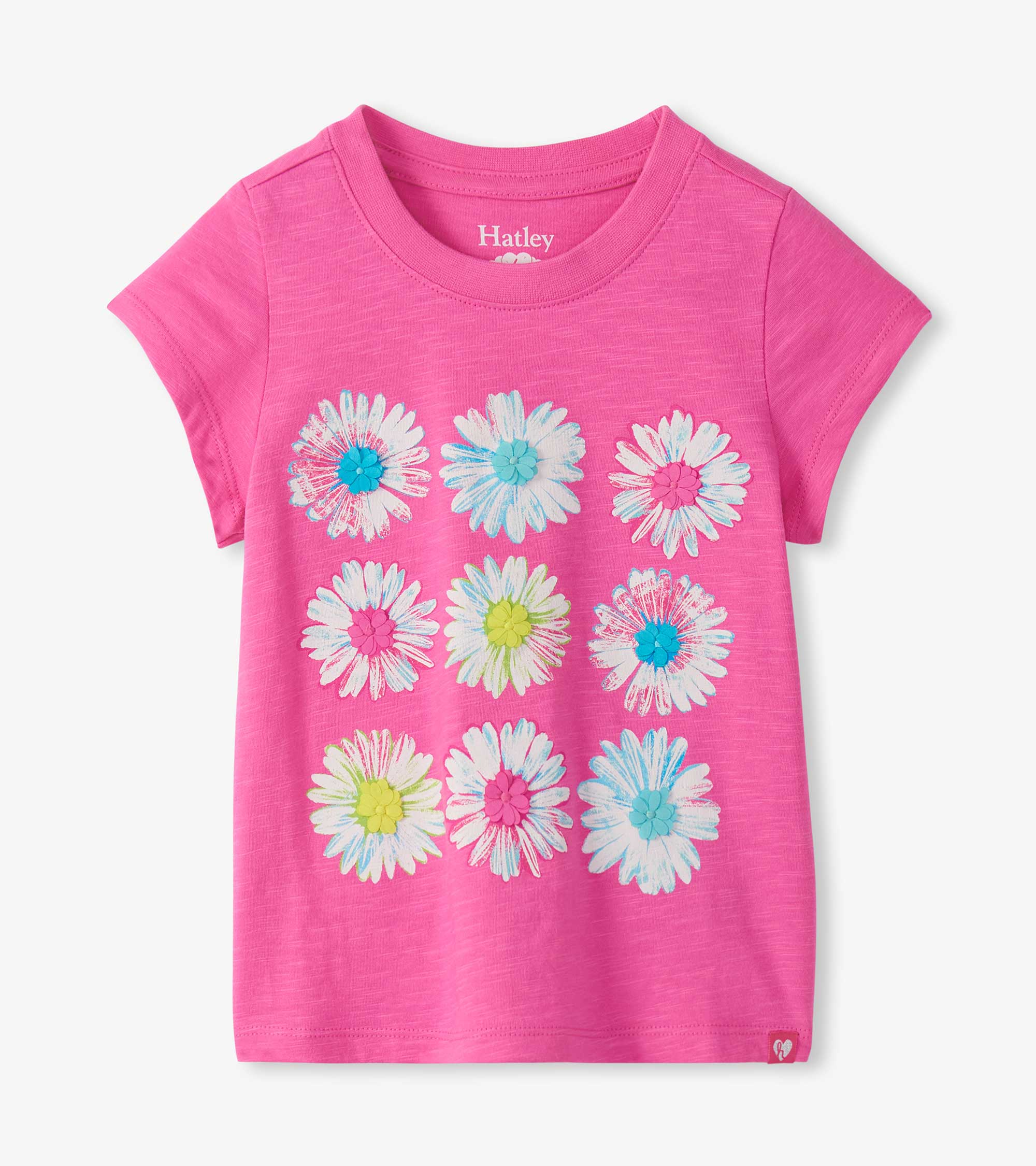 Hatley T-Shirt mit Blumenmuster - Strawberry Moon