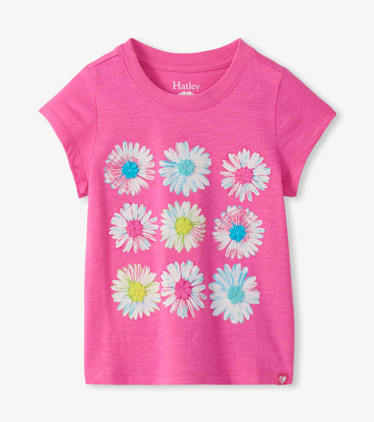 Hatley T-Shirt mit Blumenmuster - Strawberry Moon