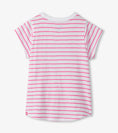 Bild in Galerie-Betrachter laden, Hatley Strahlendes, blumengestreiftes T-Shirt mit Bindeband vorne - White
