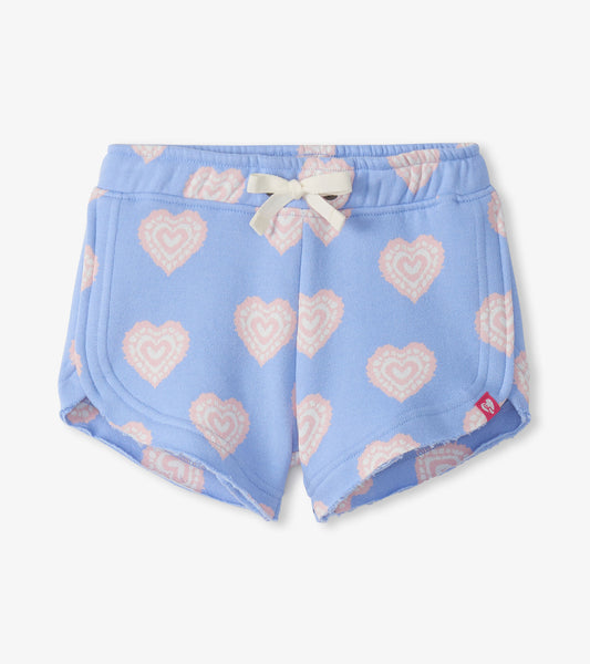 Hatley Sweatshorts mit Herzen - Serenity