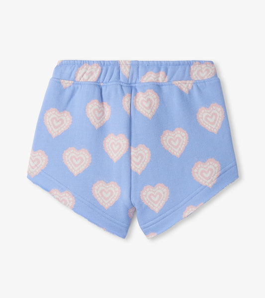 Hatley Sweatshorts mit Herzen - Serenity