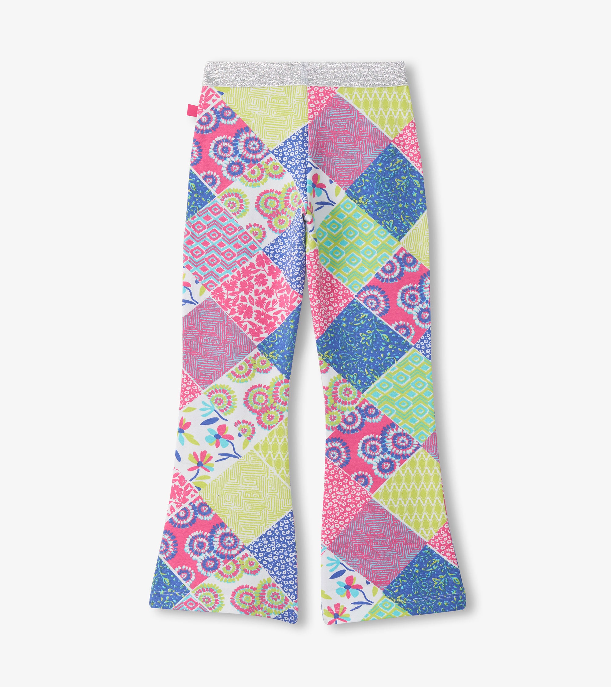 Hatley Patchwork-Stretch-Schlaghosen - Purple