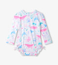 Bild in Galerie-Betrachter laden, Hatley Rashguard-Badeanzug mit Meeresmotiven - White

