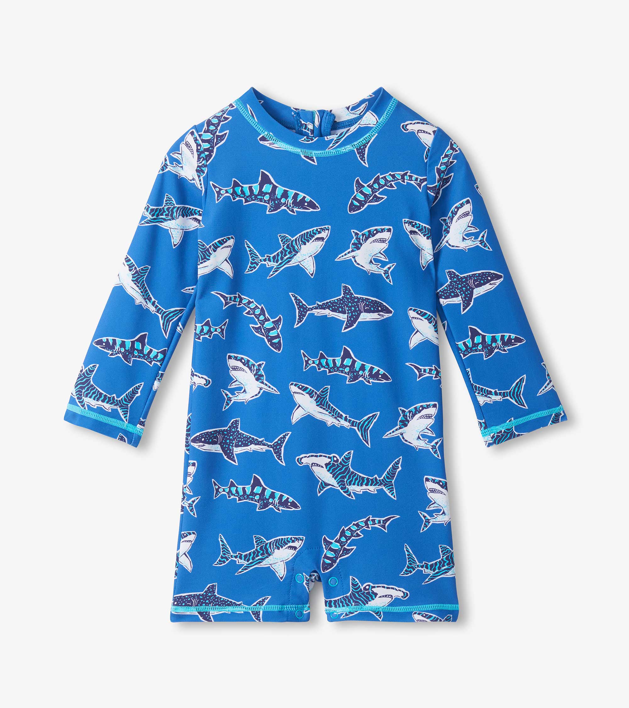Hatley gemusterter Hai-Einteiler-Rashguard - Daphne