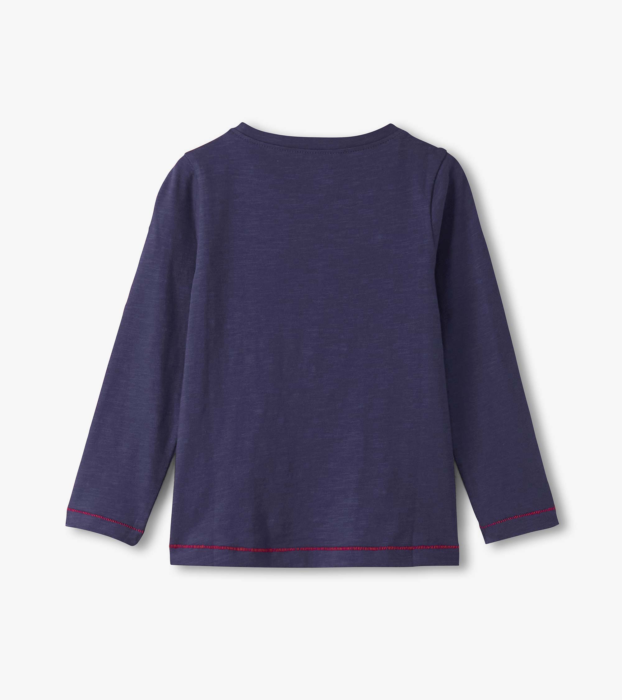 Hatley "T-Shirt langarm" mit fallenden Herzchen - Patriotenblau