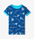 Bild in Galerie-Betrachter laden, Hatley Baumwoll-Kurzpyjama-Set mit Hai-Muster - French Blue
