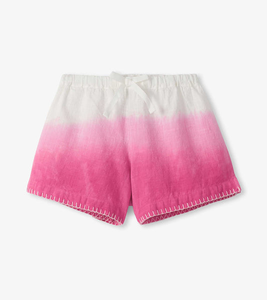 Hatley Himbeerfarbene, gewebte, bequeme Shorts - Raspberry Rose