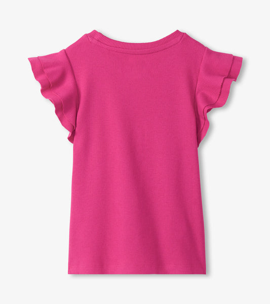 Hatley Shirt mit Flügelärmchen - Strawberry Moon
