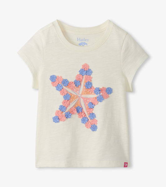 Hatley T-Shirt mit Seestern-Motiv - Cami Lace