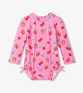 Bild in Galerie-Betrachter laden, Hatley Sommerbeeren-Rashguard-Badeanzug - Candy Pink
