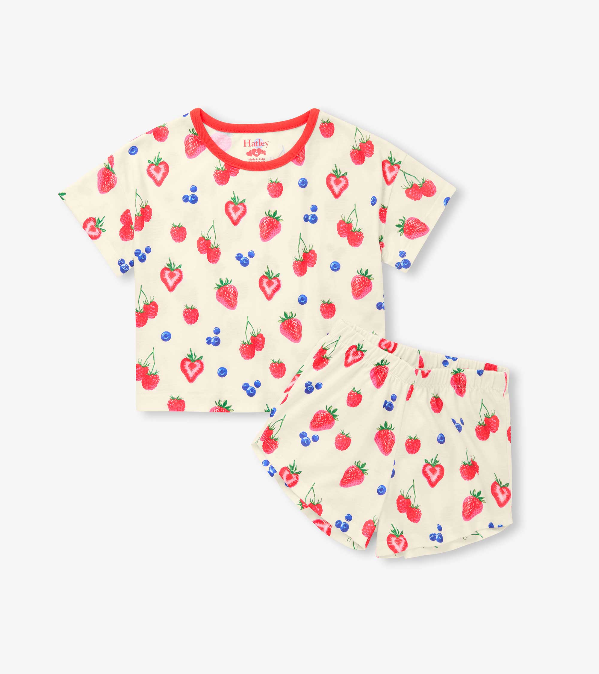 Hatley Sommerbeeren kurzes Schlafset - Cami Lace