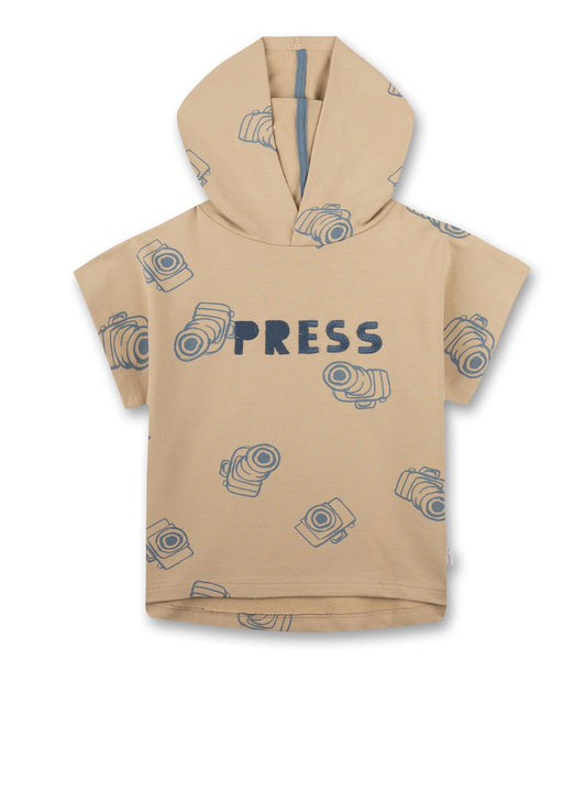 Sanetta Jungen-Sweatshirt mit Kapuze Braun